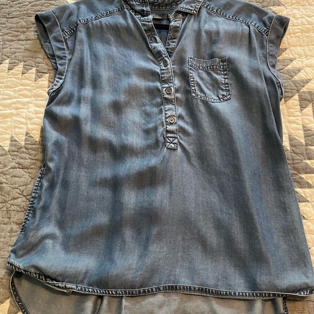 Prana Denim Blue Women's Blouse